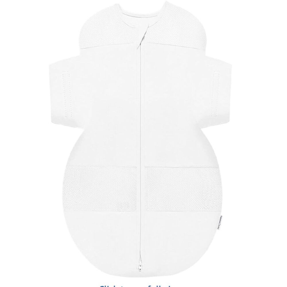 Happiest Baby SNOO bassinet Sleep Sack white Baby Swaddle Blanket size medium